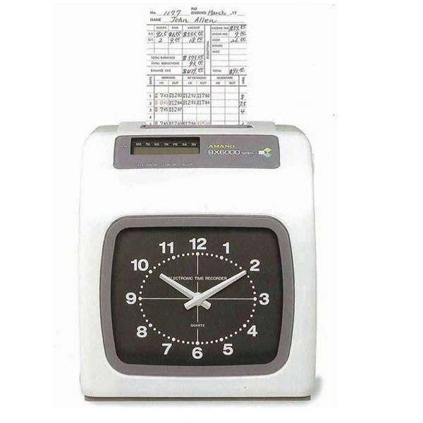 Amano BX6400 Clocking System Time and Attendance